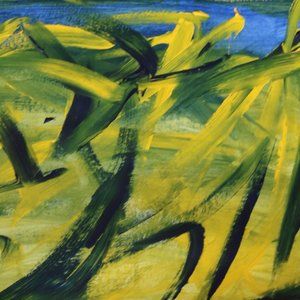 ACRYLIC ABSTRACT PAINTING OF VIBRANT COLORS